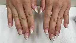 【ミニモ価格】オフありラメグラデーション1色塗り