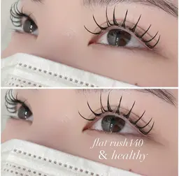 ✨パッチリ目元♪最先端[＆healthy]➕オフ込☆フラットラッシュ140本✨