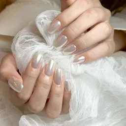 【オフあり】ベースクリア➕ミラーワンカラー🌟ジェルオフ無料