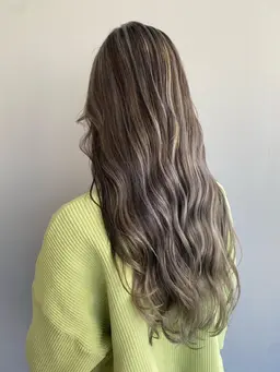 ✨大人気✨バレイヤージュカラー+カット+4STEPトリートメント