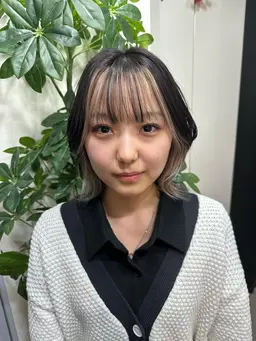 ⭐️ブリーチ込み🌟インナーカラーorイヤリングカラー(部分ブリーチ)＋トリートメント