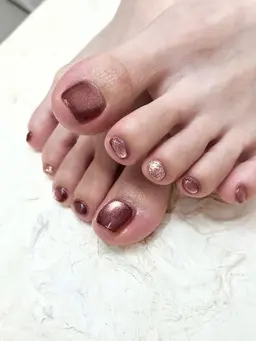 🦶フット🦶マグネットorフラッシュorオーロラ(ドライケア付) ¥7700【オフ+¥500＊再来他店+¥500】