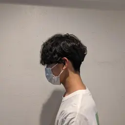 ✂メンズカット＋パーマ(くせ毛風、ニュアンス、ソフトツイスト、ソフトスパイラルOK)