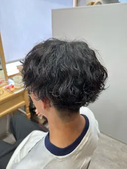 【MEN'S】カット・パーマ・炭酸シャンプー