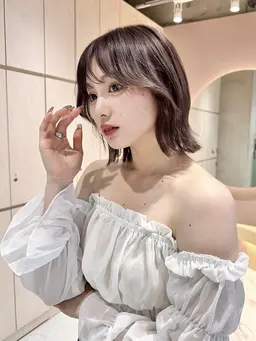 【❣️艶髪❣️】🫧‪高発色フルカラー🫧‪+うる艶1stepトリートメント🩵　レイヤー　韓国　ボブ　ショート
