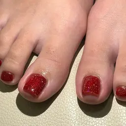 【足だっていつでも可愛く🫧🐬ミニモ限定】フットネイルフルデザイン