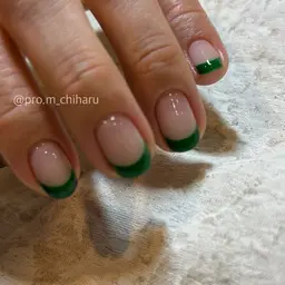 【ジェル】オフ込み🦖handフレンチネイル