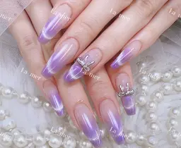 チップ長さだし10本＋マグネットフレンチ/ビー玉マグネット/ベイビーブーマー¥8990