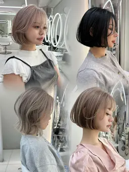 bob cut + Wcolor🫧🎀