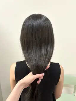 【艶髪💖】カット+酸性縮毛矯正+サロン専用CREAMトリートメント+超音波アイロン付き🍥