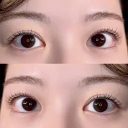 ケラチンラッシュリフト美容液仕上げ