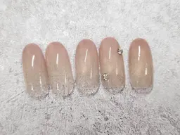 【ネイル撮影用】オフ込み♪オフィスネイル※メニュー画像デザイン、Vカットやストーンなどは変更可能♪