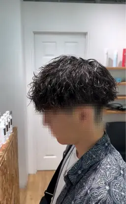 カット+ツイストパーマ