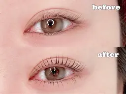 【韓国式🎀上下まつげパーマ】アイシャンプー/ケラチントリートメント/コーティング付💚