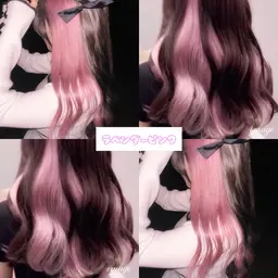 【🎀インナーカラー🎀】上下2色（ブリーチ込）📸🌈✨