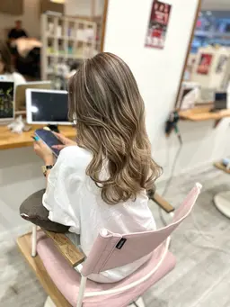 バレイヤージュ＋スチームトリートメント