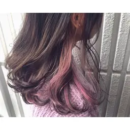 グラデーションorハイライトorインナーカラー(ブリーチ、全体カラー込み)  ¥11220