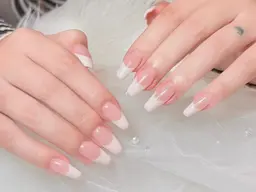 (ベース色付き)カラーフレンチ/ミラーフレンチ