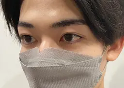 メンズに合う緩めのまつげパーマもパッチリまつげまで対応可能です。しっかりカウンセリングします。所要時間60​〜​90分