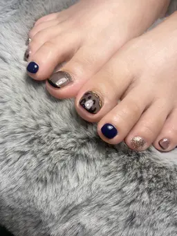 🦶フットネイル🛁✨「あわあわのフットバス・ご新規様オフ込み」定額アート