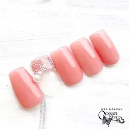 【初回】💗ジェルオフなし💗ちゅるん✨1カラー2本デザインオフィスコーデネイル