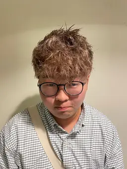 (U24)🌸ミニモ学割❗️ハイトーン好き必見❤️メンズカット＋ダブルカラー＋トリートメント¥9000​〜​