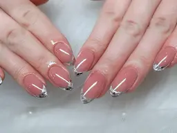 ガラスフレンチ💓‪ジェルオフ無料