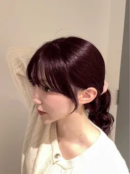 🪞骨格矯正カット✄+高発色カラー🌹(シャンプーブロー込み)