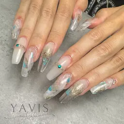 期間限定！！2名様まで✨️アクリルスカルプ10本長さだし(他店オフ代別+500円)