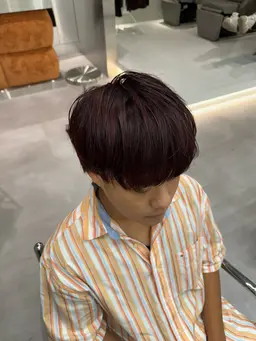 【ミニモ限定価格🔥】 メンズカット➕髪質改善カラー➕3stepトリートメント（暗髪にしたい方のみ）