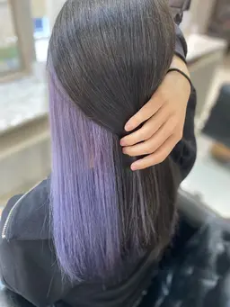 🌷イヤリングカラーorインナーカラー(ケアブリーチ使用❕)🌷＆トリートメント️🫧