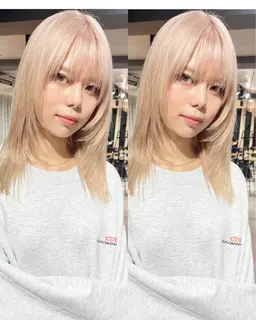 【☘️前髪カット無料☘️】　　ダブルカラー＋トリートメント