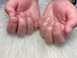 ファイリング&甘皮処理&クリアジェル＆保湿オイル