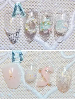 【聖夜限定🎄】Aから1本・Bから1本選べる♡透明感×冬ネイルコース
