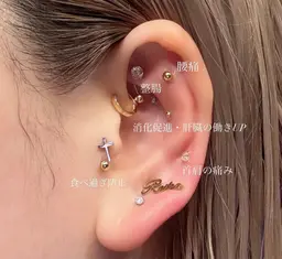 \✨️💎耳つぼジュエリー💎✨️/10ヶ所(両耳)