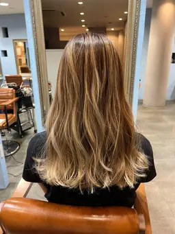 【外国人風】バレイヤージュ&カラー&カット