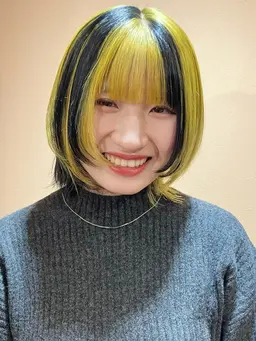 💛【個性派デザインカラー】カット＋ブリーチ+(アウターカラーorツートーンカラー)