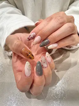 【2/10  12:30​〜​】オフなし+フルオーダー🎀(スカルプオフ・パーツゴテゴテのオフはご予約不可)