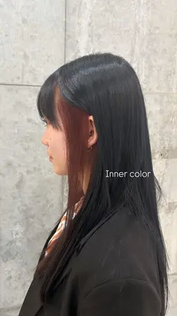 *:. インナーカラー*:.【ケアブリーチ+カラー+カット+内部補修TR】