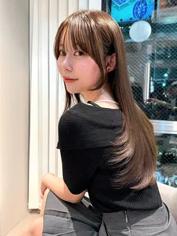 【ロアオイル BLANCHE付】カット+髪質改善カラー+2stepTR¥25820→20000