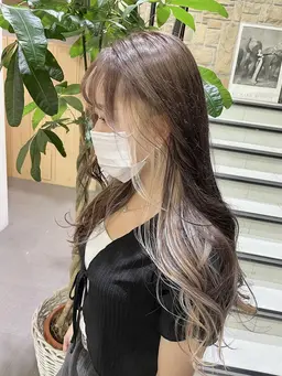 《今月限定❤️🔥透明感が欲しい方おすすめ👀》ブリーチ+カラー+トリートメント