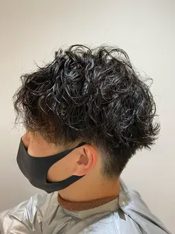 メンズカット+パーマ+トリートメント
