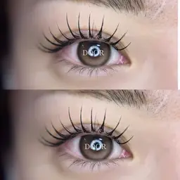 【ミニモ学割🌸】LEDグルー使用💛フラットラッシュ120本(＋500円で140本変更)束感仕上げ可