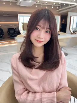 透明感ヘアカラー＋補修トリートメント🍀