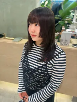 前髪ストレート