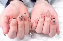 ワンカラーorラメグラスキニフレンチ(オフあり90分)