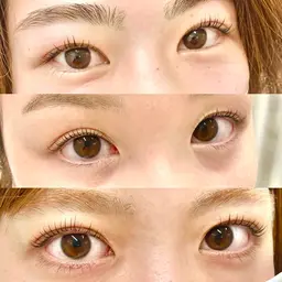 まつ毛パーマ上のみ👀🤍