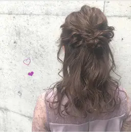 🧡女の子憧れ可愛さup＊ハーフアップアレンジ🧡