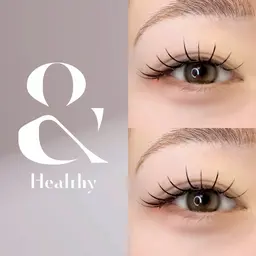 【&Healthy】エクステ+パーマ ダブルフラットラッシュ60束※オフ込み