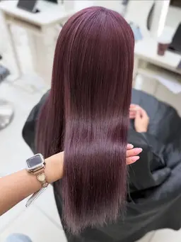 カット＋透明感カラー＋超音波アイロン付きAujuaトリートメント